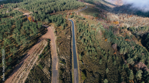 aerial view of the mountain