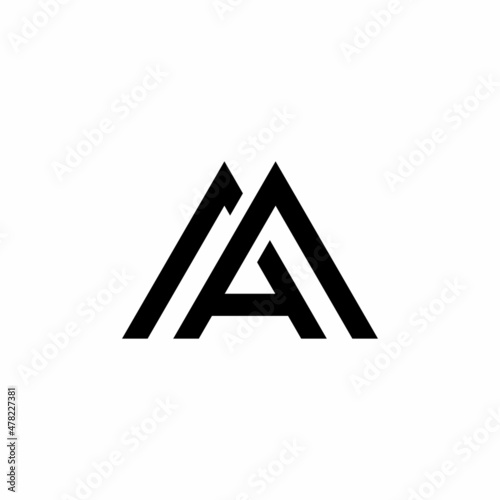 Free Download AA Initial Modern logo design - GFXLoad