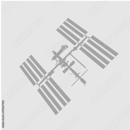 Fototapeta Naklejka Na Ścianę i Meble -  artificial satellite (black-white)