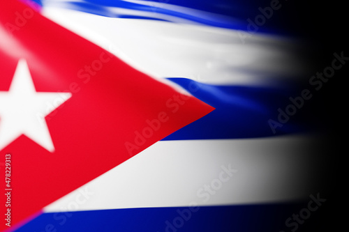 Free Download 3D illustration of the national waving flag of Cuba. Country symbol. - GFXLoad