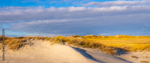 Amazing landscape at the Wadden Sea in St Peter Ording Germany - travel photography