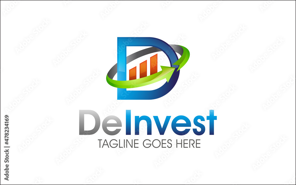 Illustration vector graphic of financial advisors company logo design template