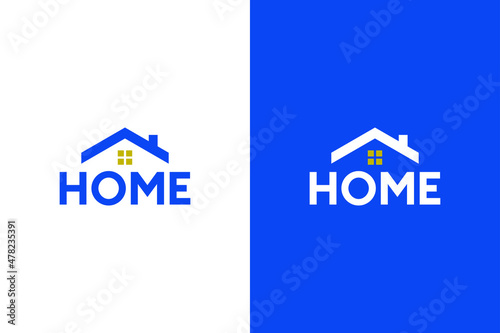 Home logo. Very suitable various business purposes also for symbol, logo, company name, brand name, icon and many more.