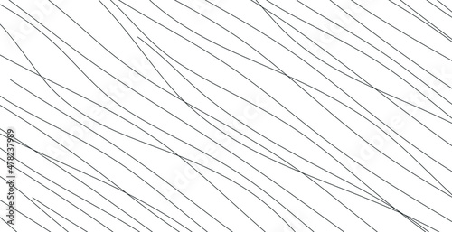 Hand drawn lines. Abstract pattern wave simple seamless, smooth pattern, web design, greeting card, textile, Technology background, Eps 10 vector illustration