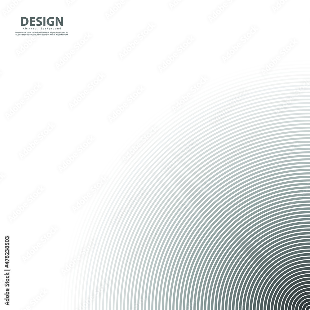 Naklejka premium Abstract circle line background. Round pattern. Circle for sound wave. Vector - Illustration