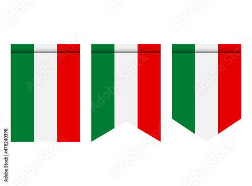Free Download Hungary flag or pennant isolated on white background. Pennant flag icon. - GFXLoad