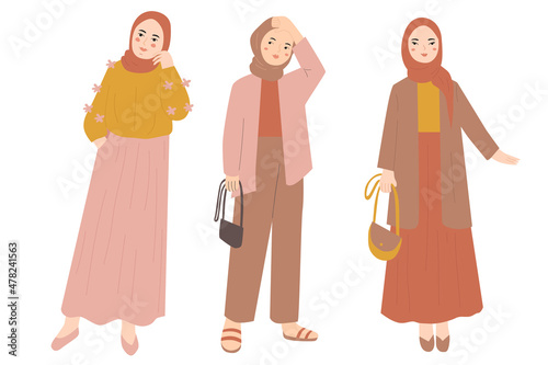 woman wear modest fashion collection