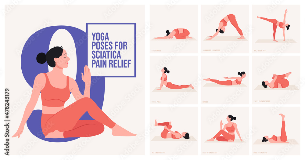 Yoga for Sciatica Pain: 10 Poses to Relieve Sciatica Pain – Brett Larkin  Yoga