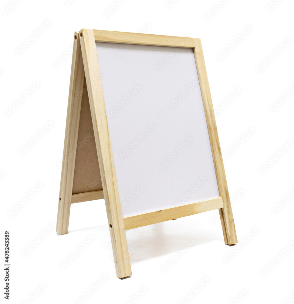 whiteboard isolated on white  background.