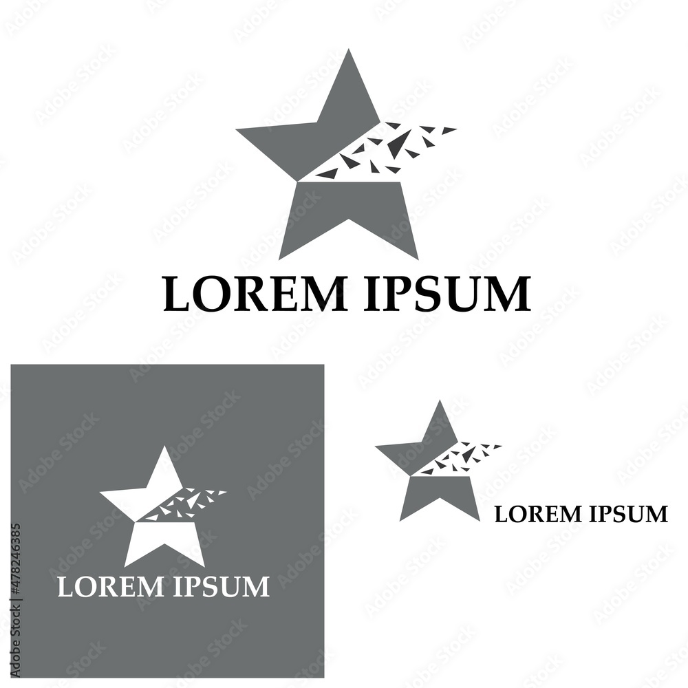 Obraz premium Star icon Template vector illustration design