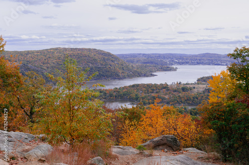 Beautiful Autumn View in Bear Mountain State Park