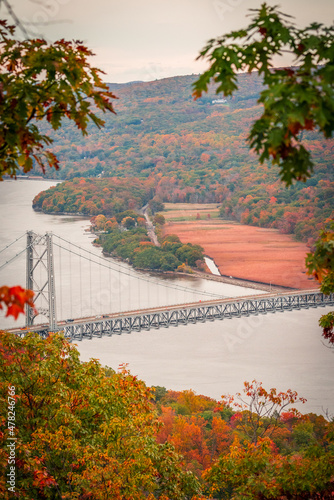 Beautiful Autumn View in Bear Mountain State Park