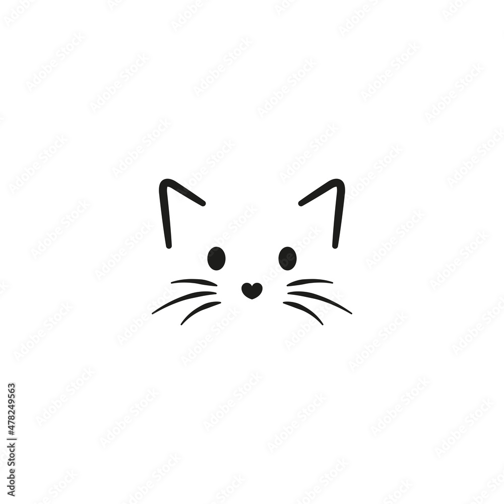 How To Draw A Cat Face Easy