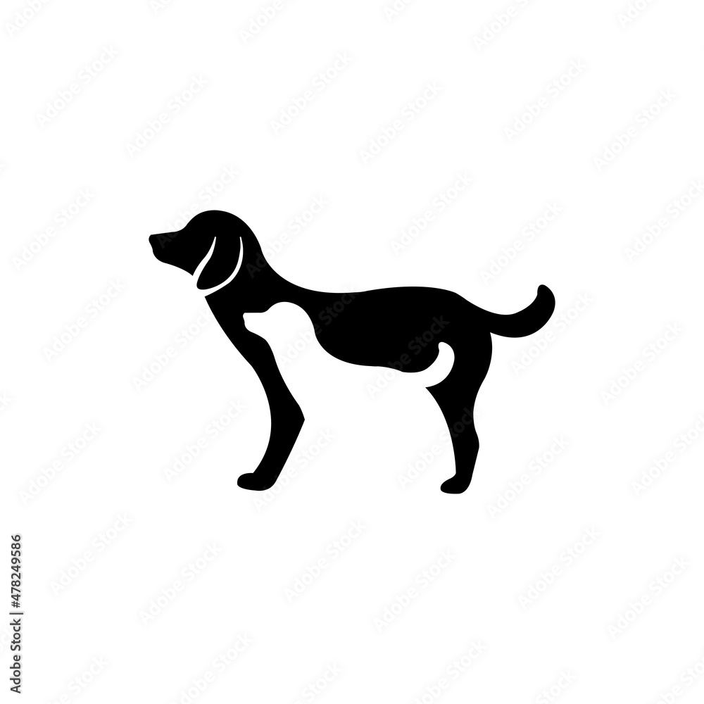 Cute dog illustration vector drawing