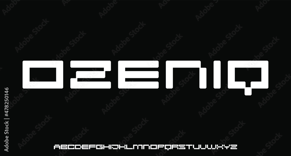 bold 8bit pixel futuristic modern geometric font
bold 8bit pixel futuristic modern geometric font