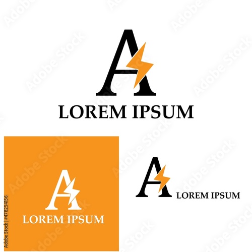 Lighting logo template for many purpose