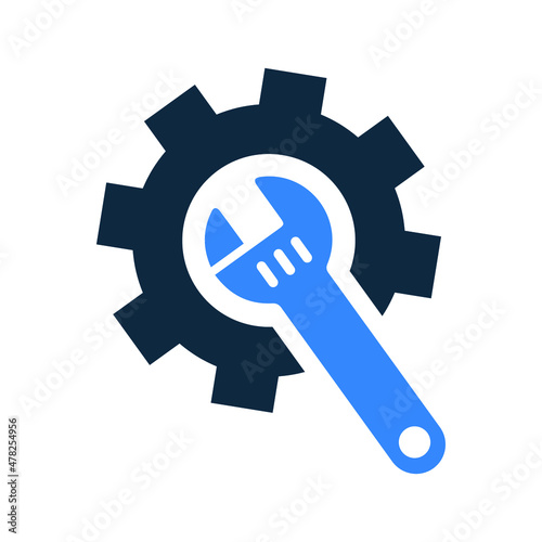 Config, gear, settings, tools icon. Simple editable vector illustration.