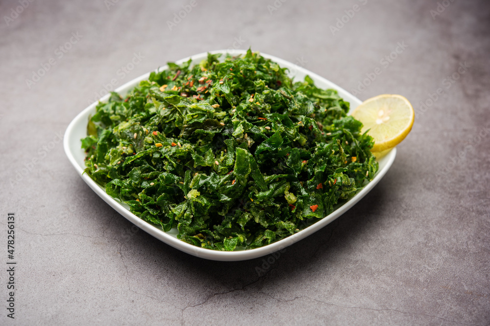 Crackling Spinach or crispy Palak