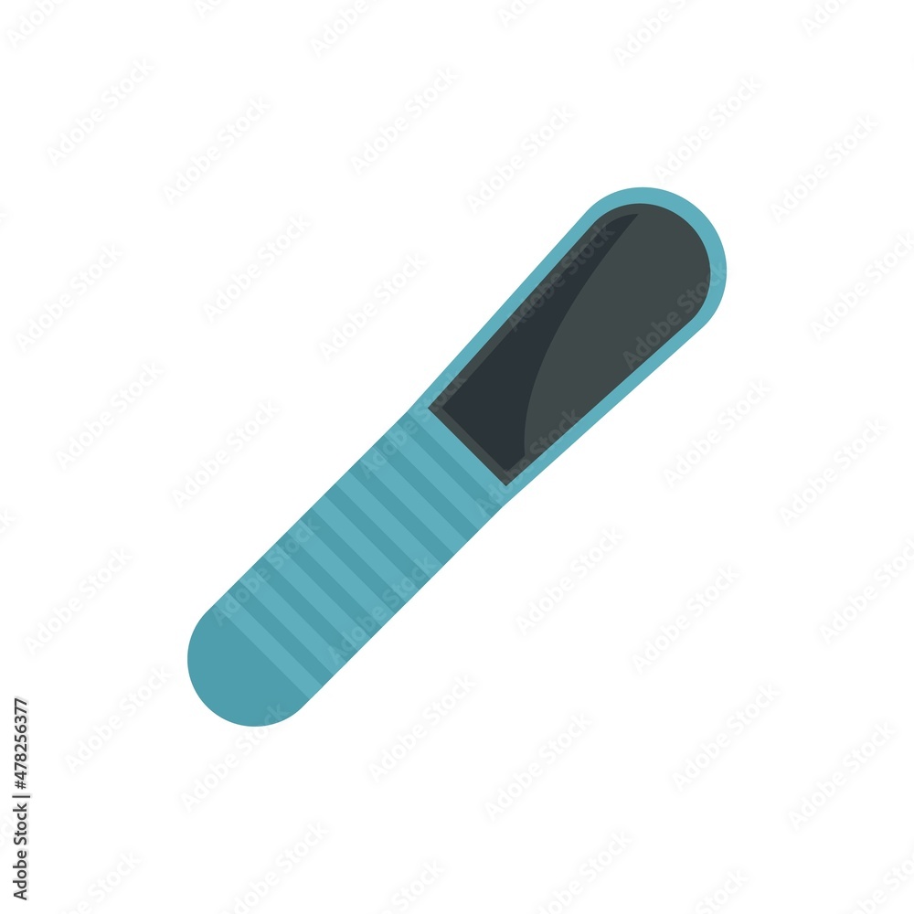 Manicurist sandpaper icon flat isolated vector Manicurist sandpaper icon flat isolated vector