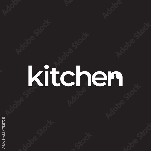logotype kitchen with tray logo design vector graphic symbol icon illustration creative idea