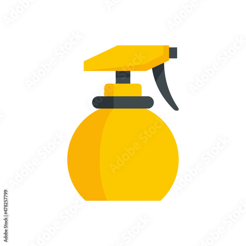 Stylist water spray icon flat isolated vector
