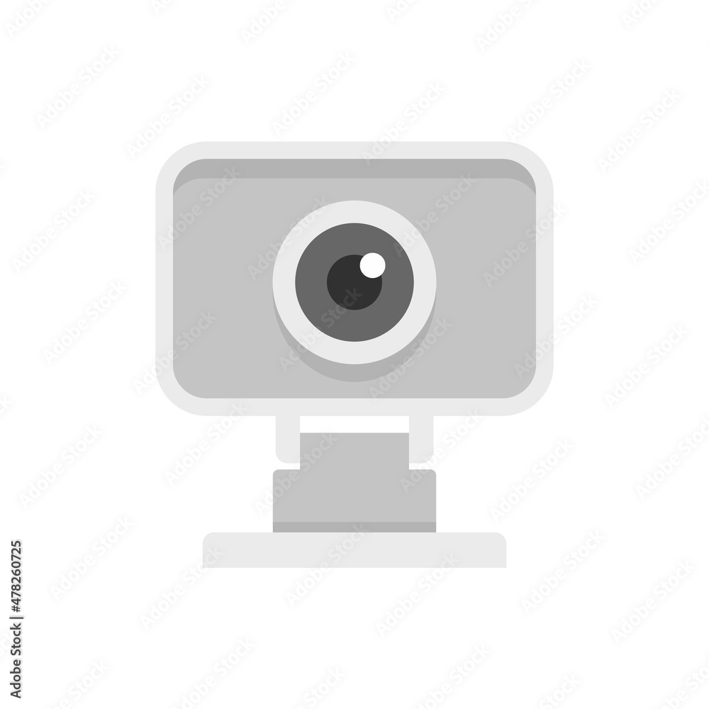 Web camera icon flat isolated vector Web camera icon flat isolated vector