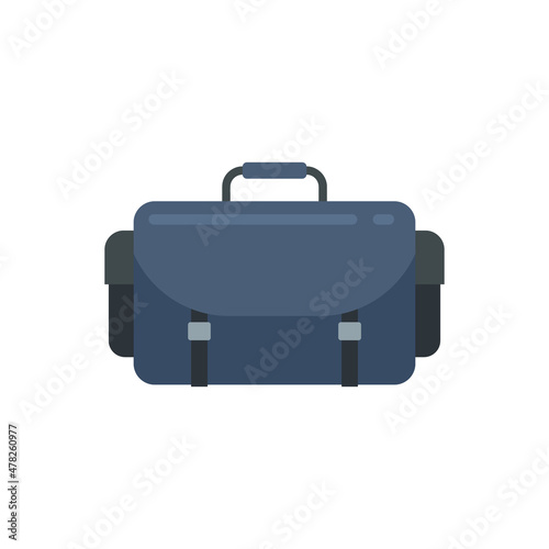 Video bag tools icon flat isolated vector