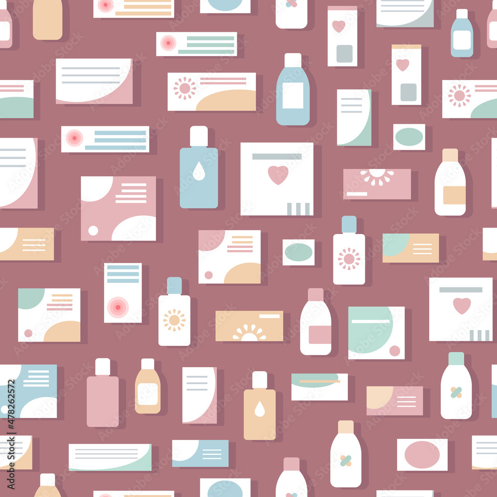 Seamless medical pattern, background, texture. Vector Seamless medical pattern, background, texture. Vector