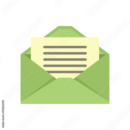 Free Download Pr mail letter icon flat isolated vector - GFXLoad