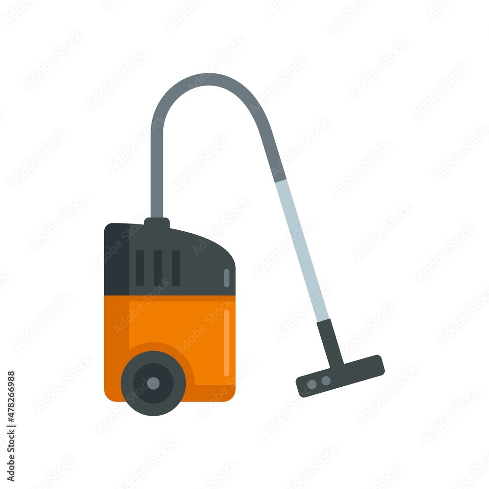 Cleaning vacuum cleaner icon flat isolated vector Cleaning vacuum cleaner icon flat isolated vector