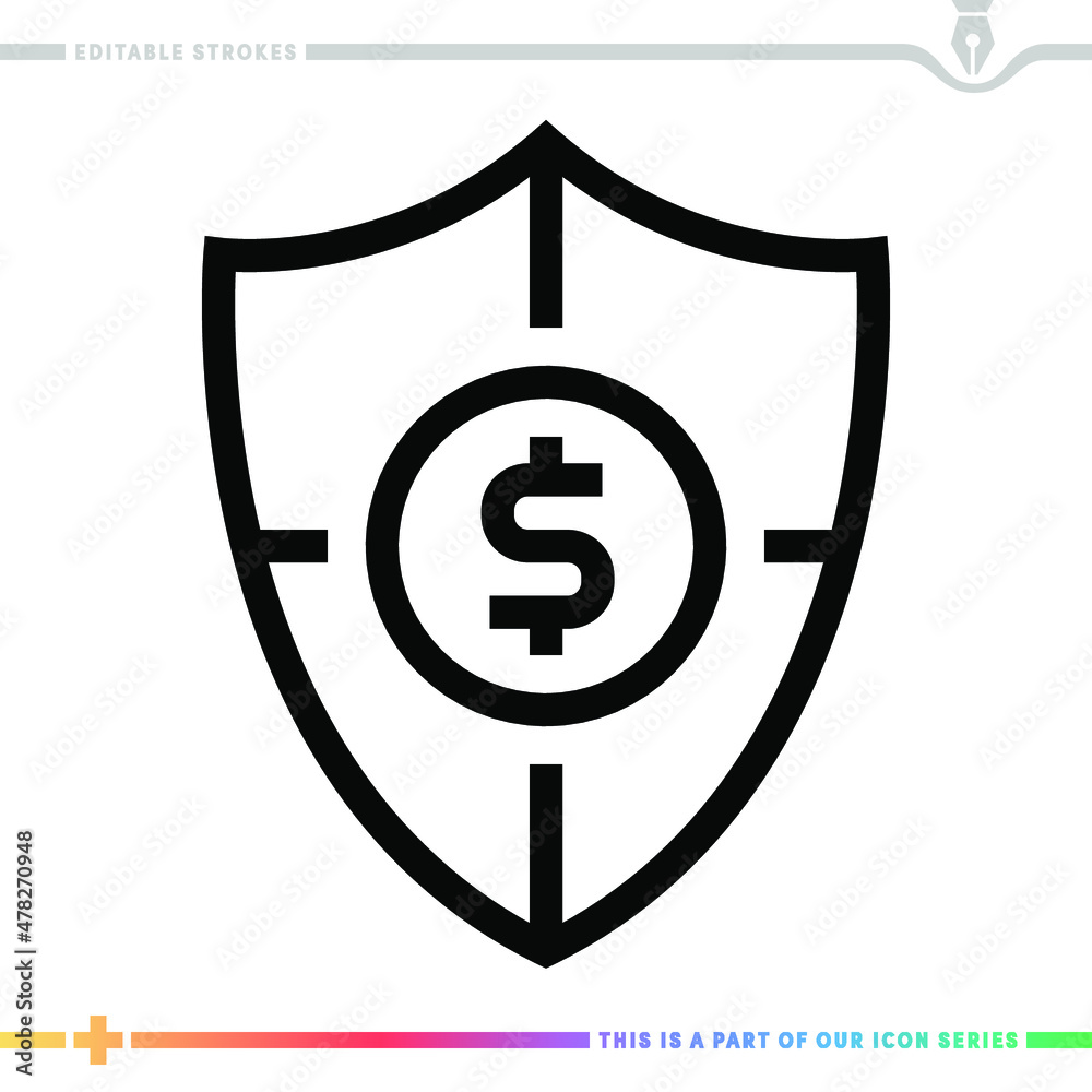 Line icon for world reserve currency illustrations with editable strokes. This vector graphic has customizable stroke width. Line icon for world reserve currency illustrations with editable strokes. This vector graphic has customizable stroke width.