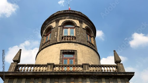 View of top of astronomic obsrevatory at chapultepec castle in mexico ciyu photo