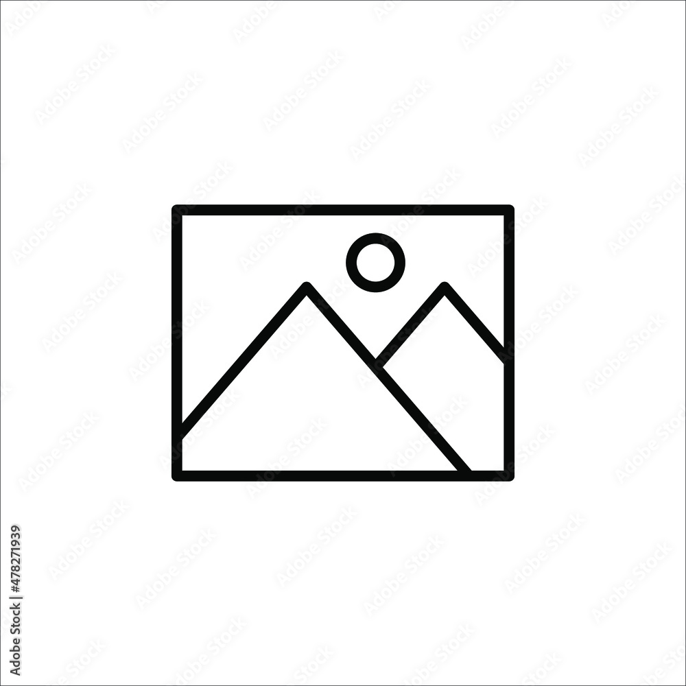 picture icon. One of set web icons on white background picture icon. One of set web icons on white background
