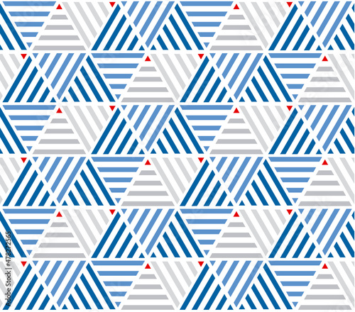 marine color stripes seamless pattern. vector illustration of mosaic repeatable ornament