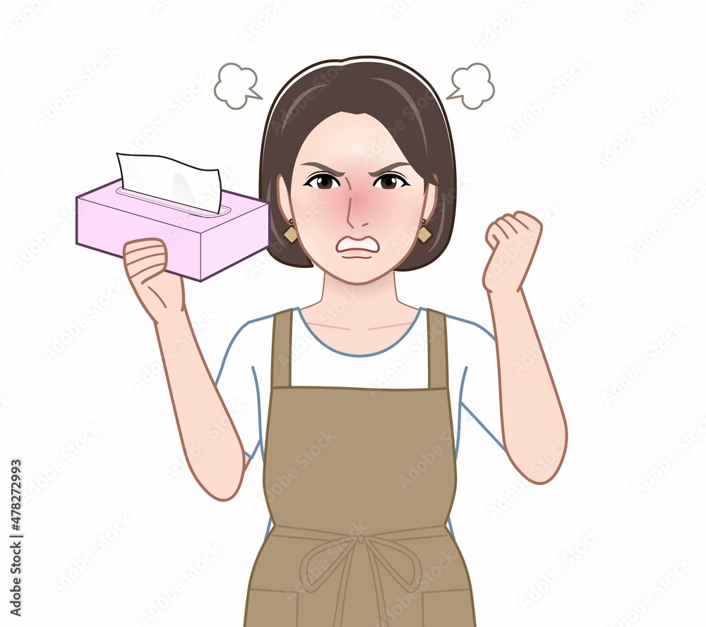 エプロンを着けてお母さん エプロンを着けてお母さん