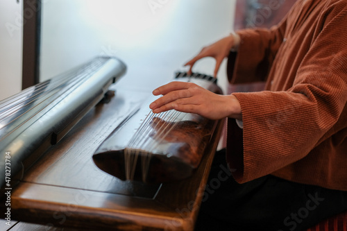 Obraz na płótnie Chinese traditional musical instrument, guqin