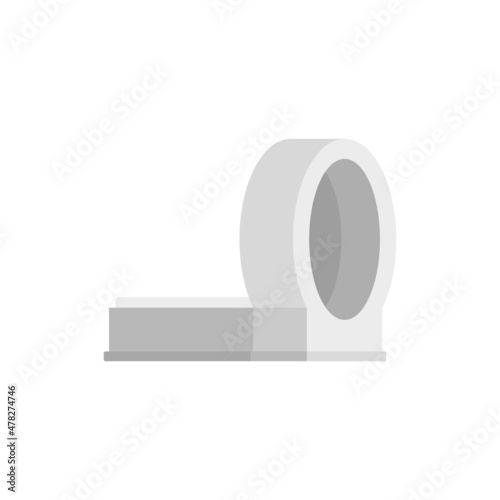 Magnetic resonance imaging equipment icon flat isolated vector