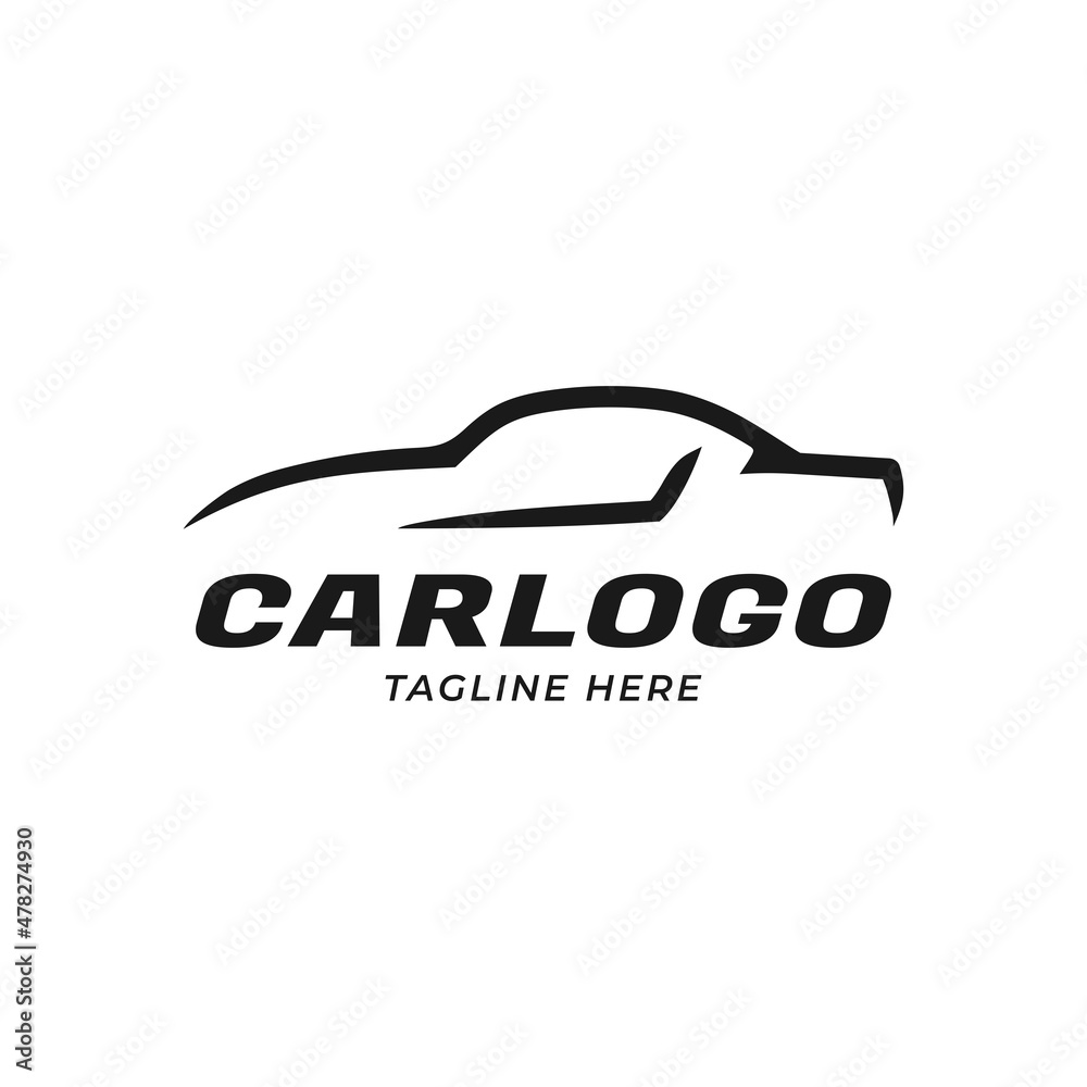Car Logo Template Black and White Car Logo Template Black and White