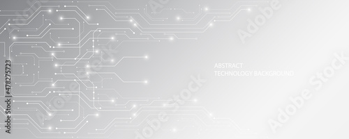Abstract technology background, illustration, innovation background hi-tech communication concept, white background. digital science and technology