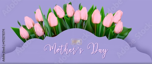 Mothers day on very peri background. Modern greeting poster. Invitation card, banner. Spring wedding invitation. Holiday greeting card design. Postcard design. Spring bouquet.fashion color of 2022.