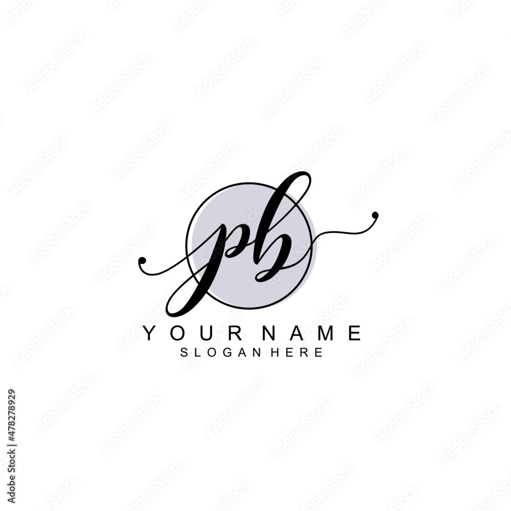 PB initial Luxury logo design collection PB initial Luxury logo design collection