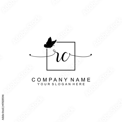 RC initial Luxury logo design collection