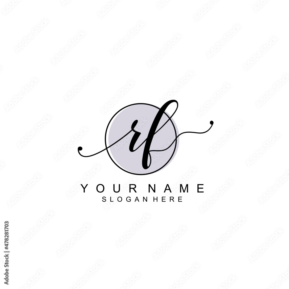 RF initial Luxury logo design collection RF initial Luxury logo design collection