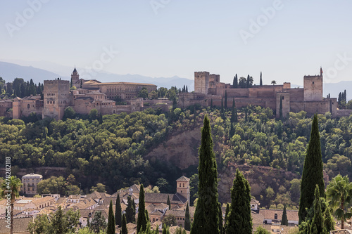 Overview of the Alhambra, seen from the San Nicolas lookout