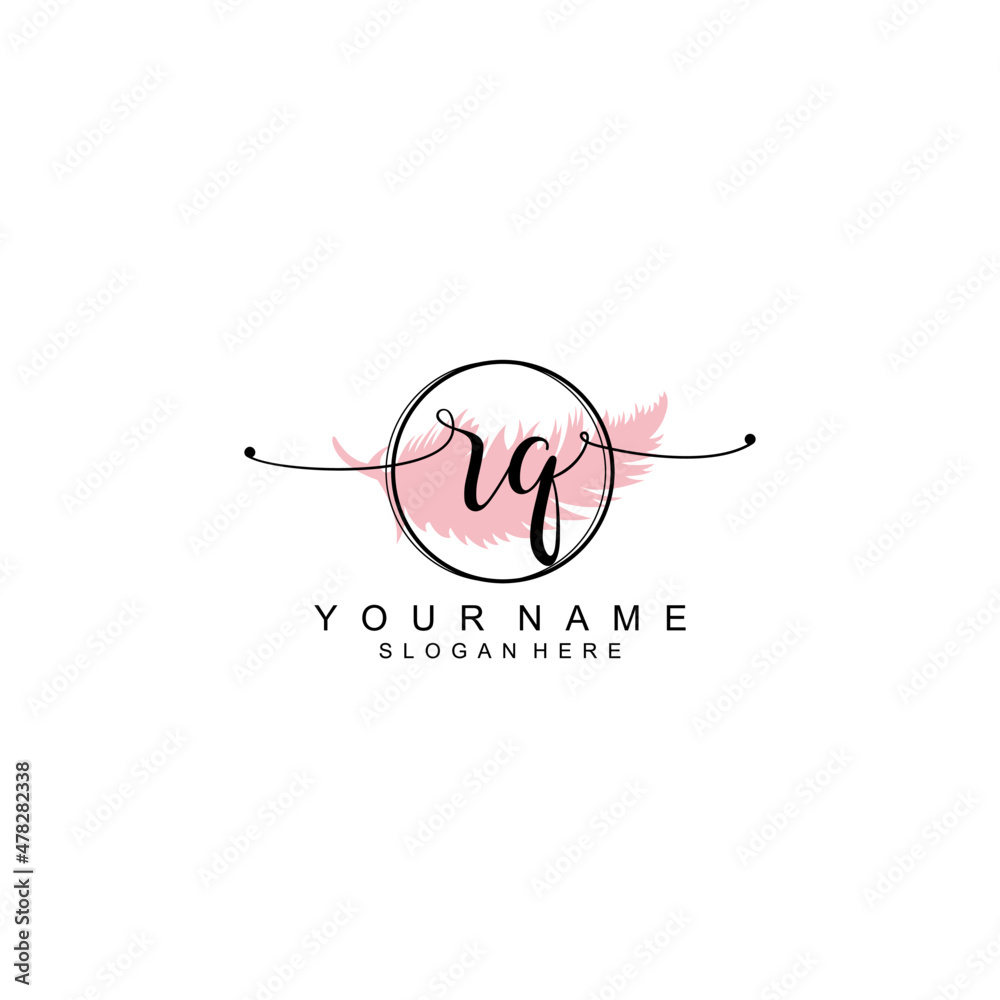 RQ initial Luxury logo design collection RQ initial Luxury logo design collection