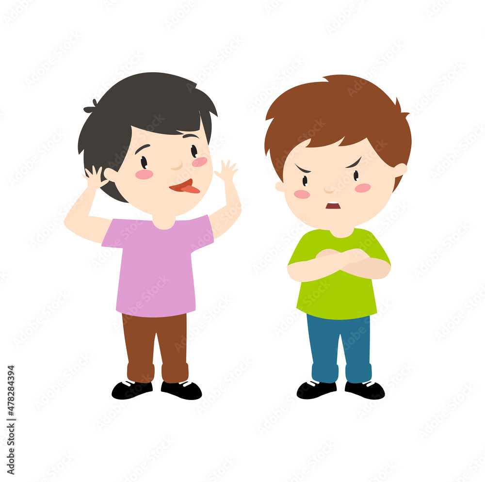 Print. The boys are arguing. Children swear. The boy is grimacing. The child is grimacing. The boy shows his tongue. Print. The boys are arguing. Children swear. The boy is grimacing. The child is grimacing. The boy shows his tongue.