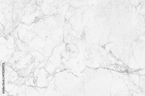 White marble texture background pattern with high resolution. © naiaekky