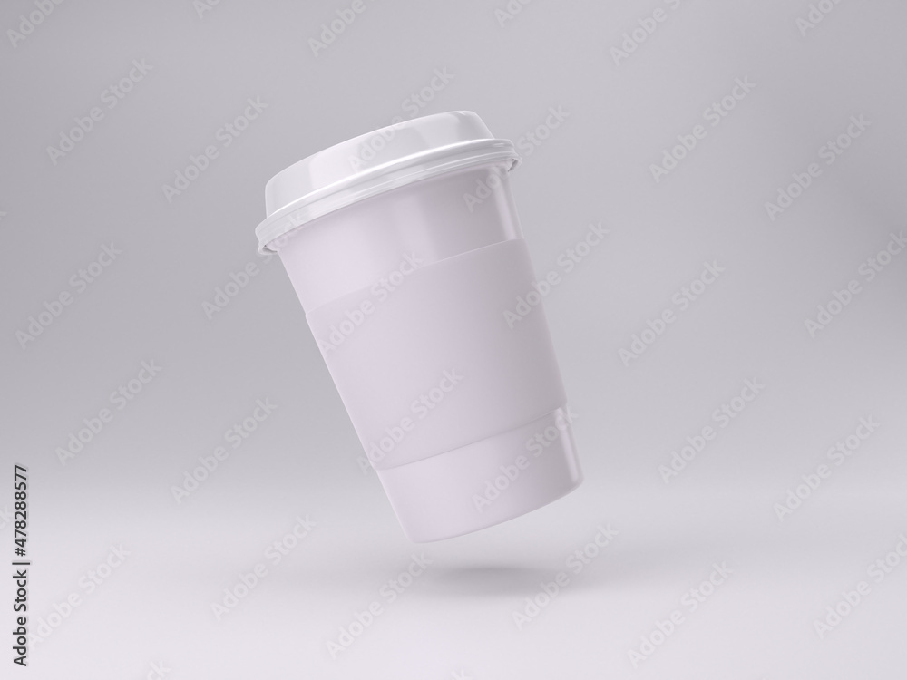 3d render white plastic coffee cup mockup template photos with white background isolated view 3d render white plastic coffee cup mockup template photos with white background isolated view