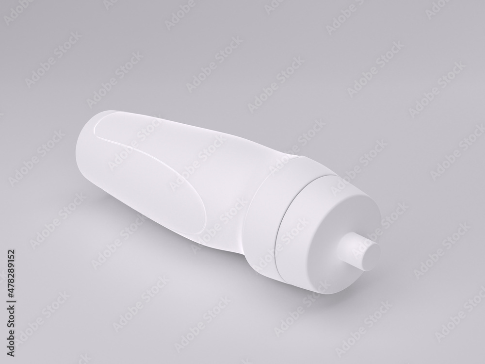 3d render empty white plastic bottle mockup template photo in white background bottom view 3d render empty white plastic bottle mockup template photo in white background bottom view