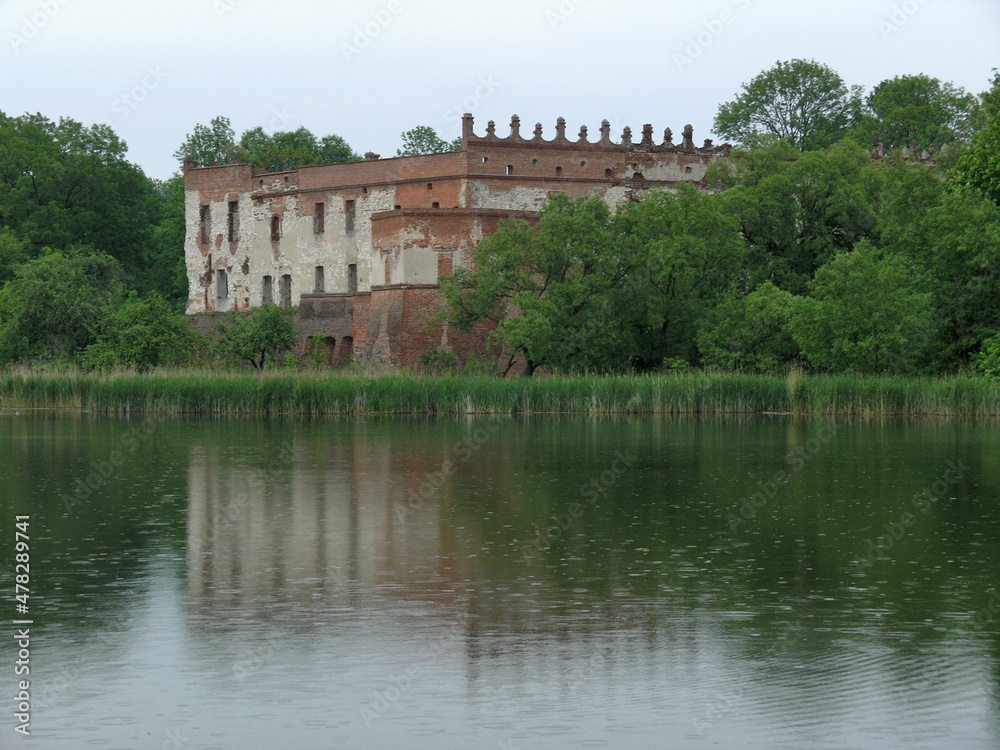 Castle ruins in Krupe, Poland